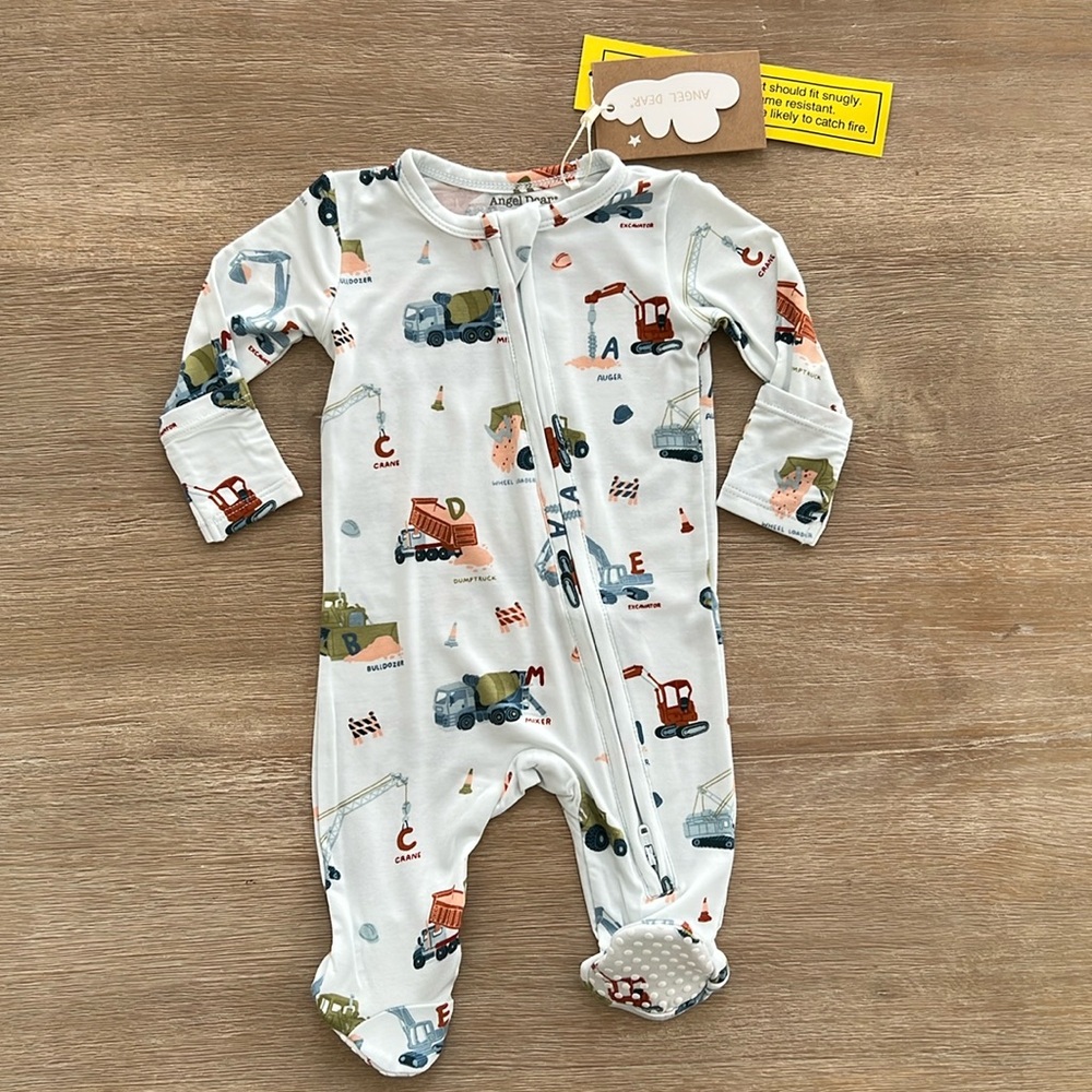 Angel Dear Construction Alphabet Footie Newborn